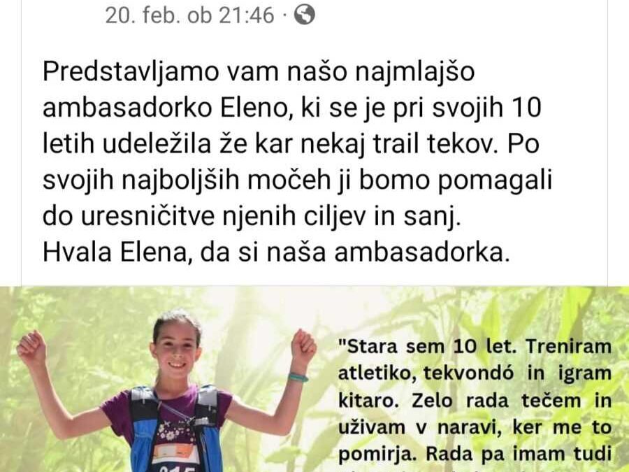 PONOSNI NA NAŠO UČENKO ELENO KRŽAN