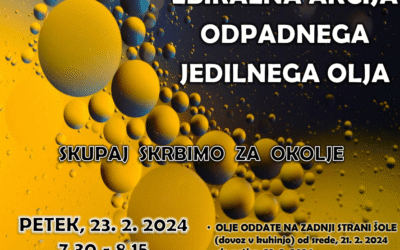 Zbiralna akcija odpadnega jedilnega olja