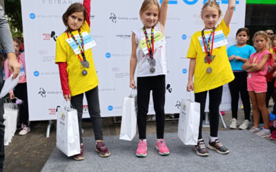 Uspeh prvošolk na Ajdinem teku