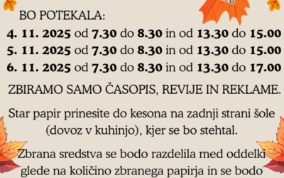 Zbiralna akcija odpadnega papirja